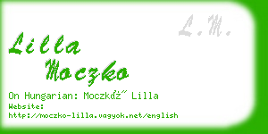 lilla moczko business card